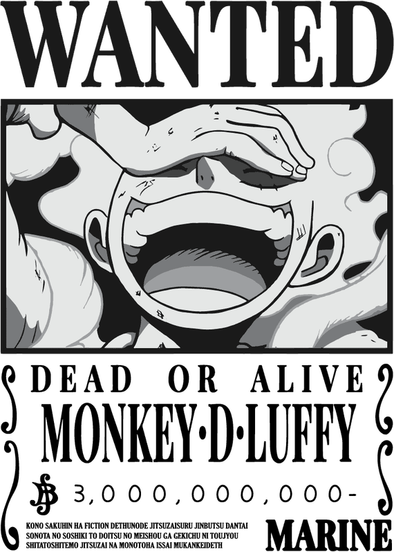 Luffy Black PNG