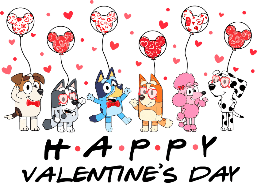 Bluey Valentine PNG