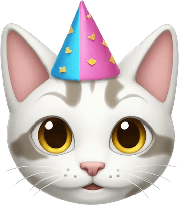 Birthday Cat PNG