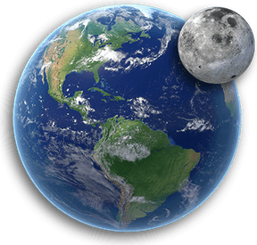 Moon Earth PNG