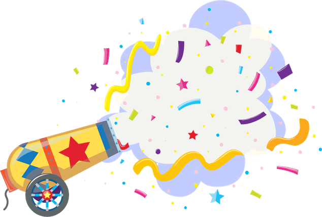 Exploding Confetti PNG
