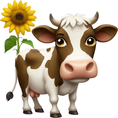 Sunflower Cow PNG