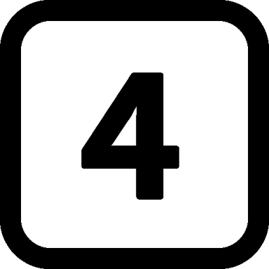 4 Number PNG