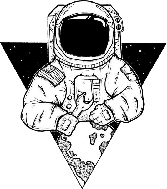 Astronaut Aesthetic Theme PNG