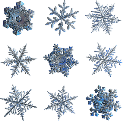 Black Snowflake PNG