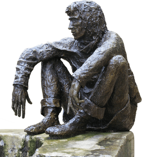 Man Sitting On Wall PNG