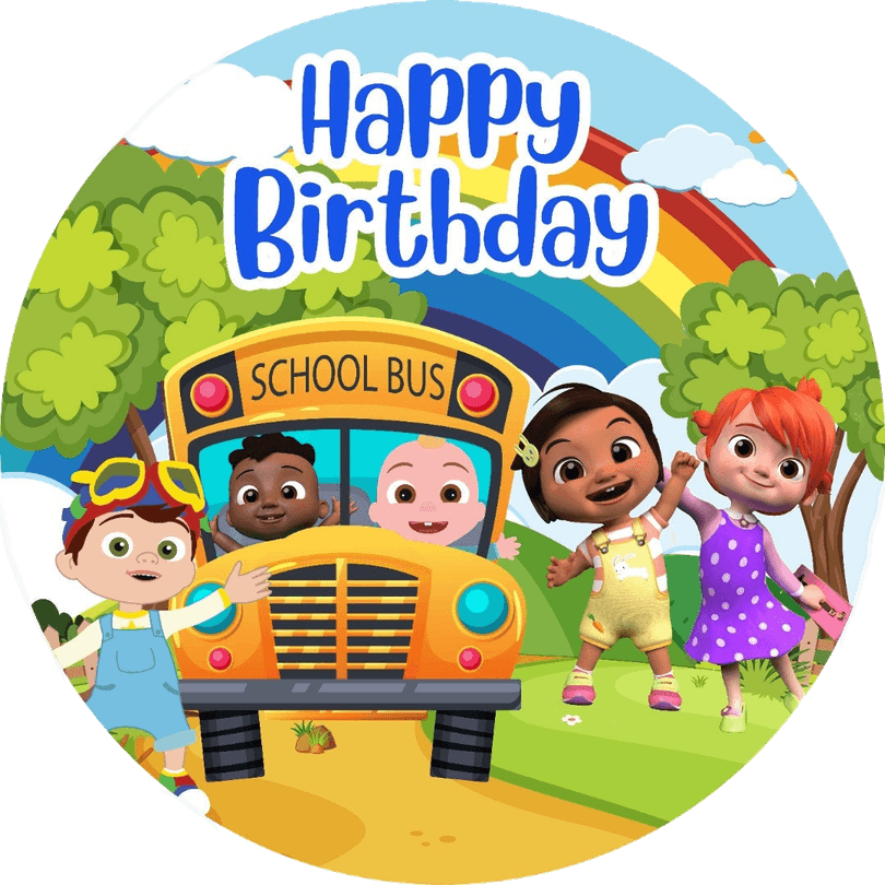Happy Birthday Cocomelon PNG