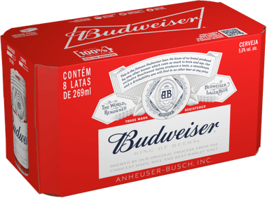 Cerveza Budweiser 269 Ml 24 Unidades PNG