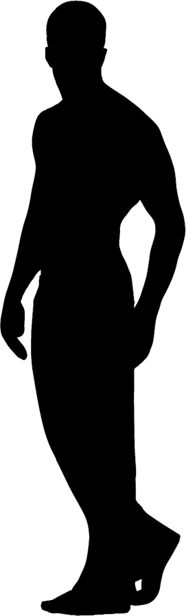 Human Figure Black PNG