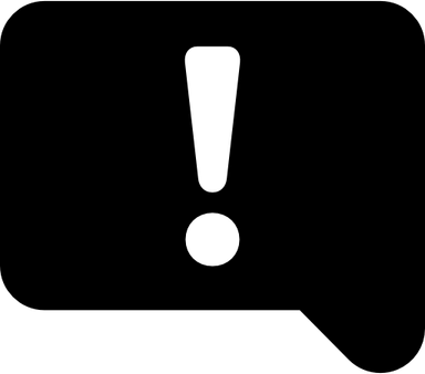 Exclamation Speech Bubble PNG