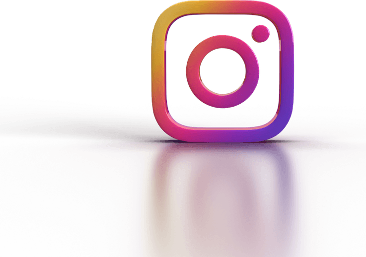 Instagram Logo 3d PNG