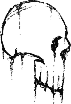 Grunge Skull PNG