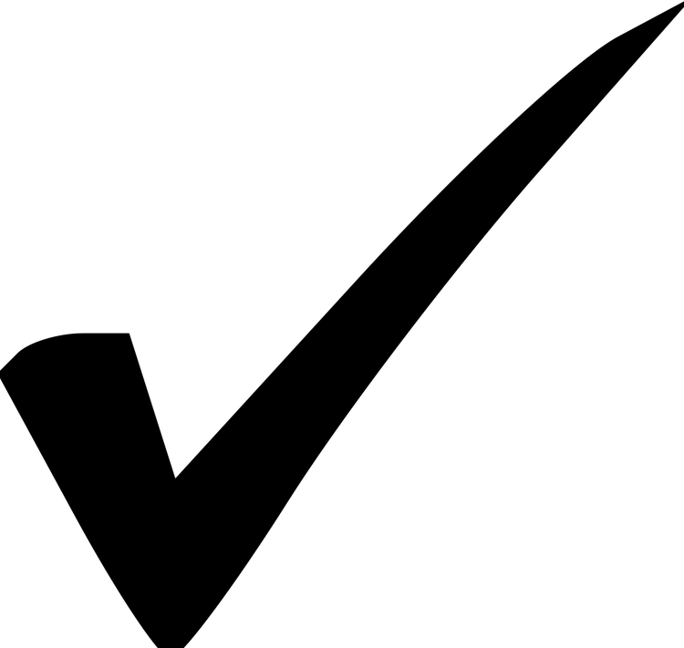 Black Check Mark PNG