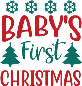 Babys First Christmas PNG