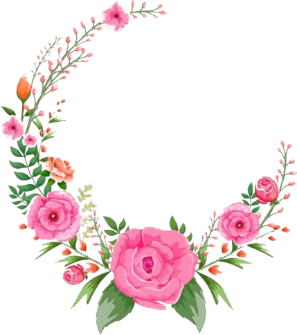Round Floral PNG