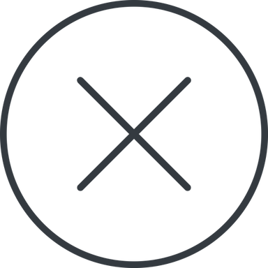 Thin X PNG