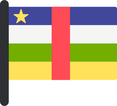 Central African Republic Flag PNG