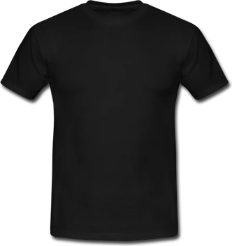 Blank T Shirt Black PNG