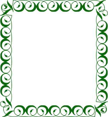 Certificate Border Green PNG