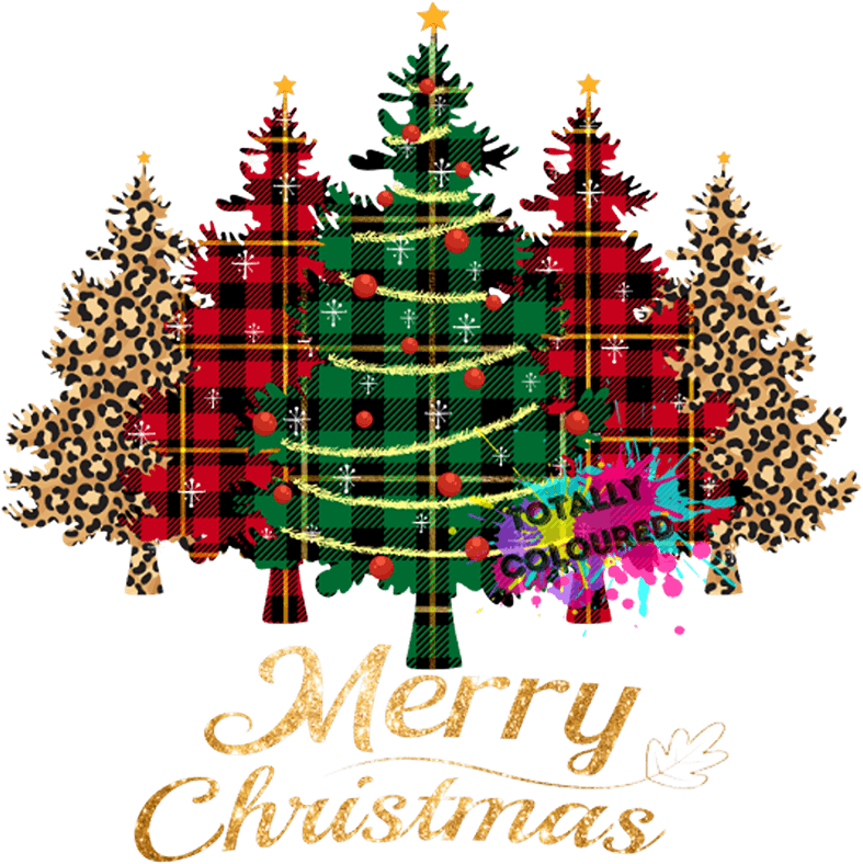 Leopard Christmas Tree PNG