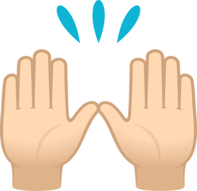 Praise Hands Emoji PNG