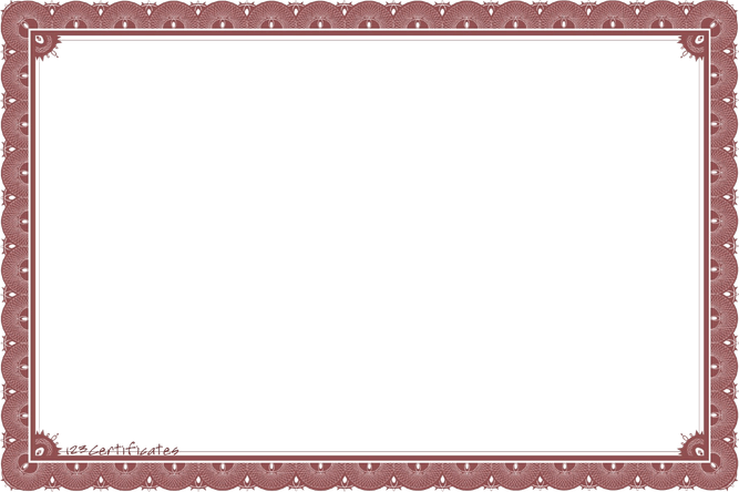 Certificate Template PNG