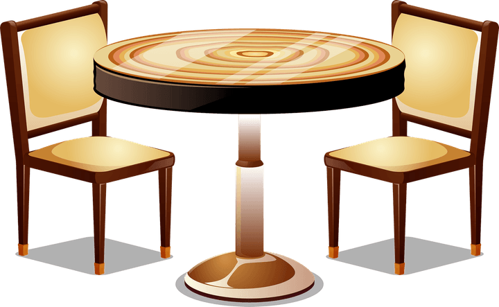 Chairs And Table PNG