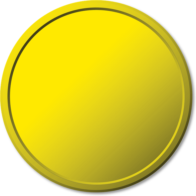 Golden 3d Circle PNG