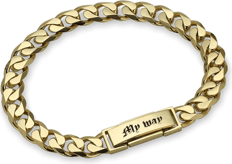 Men Gold Chain PNG