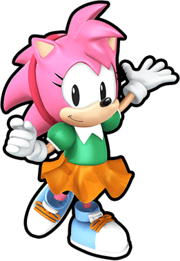Amy Rose 2d PNG