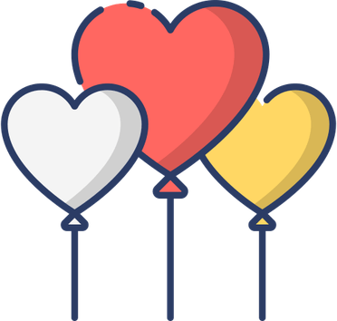 Red Heart Balloon PNG