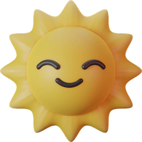 Smiling Sun PNG