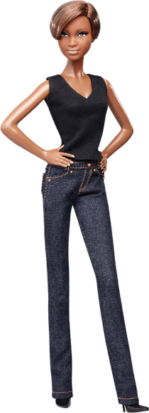 Black Barbie PNG