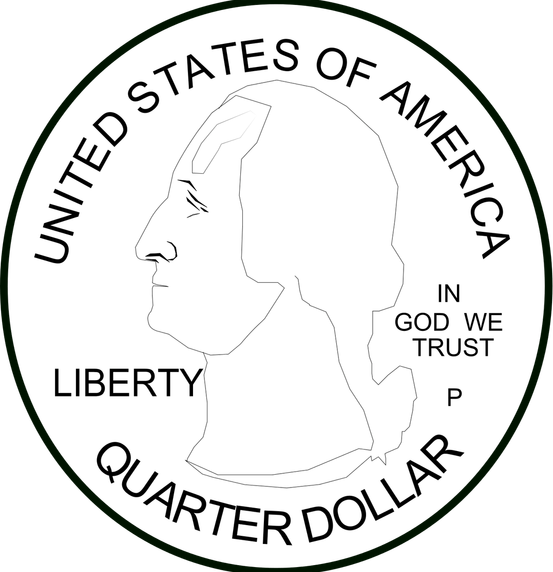 Quarter United States Coin PNG