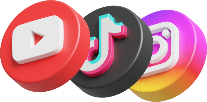 Instagram Tiktok Youtube PNG
