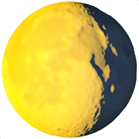 Moon Emoji Iphone PNG