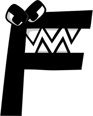 Alphabet Lore Letter F PNG