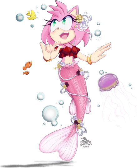 Amy Rose 2d PNG