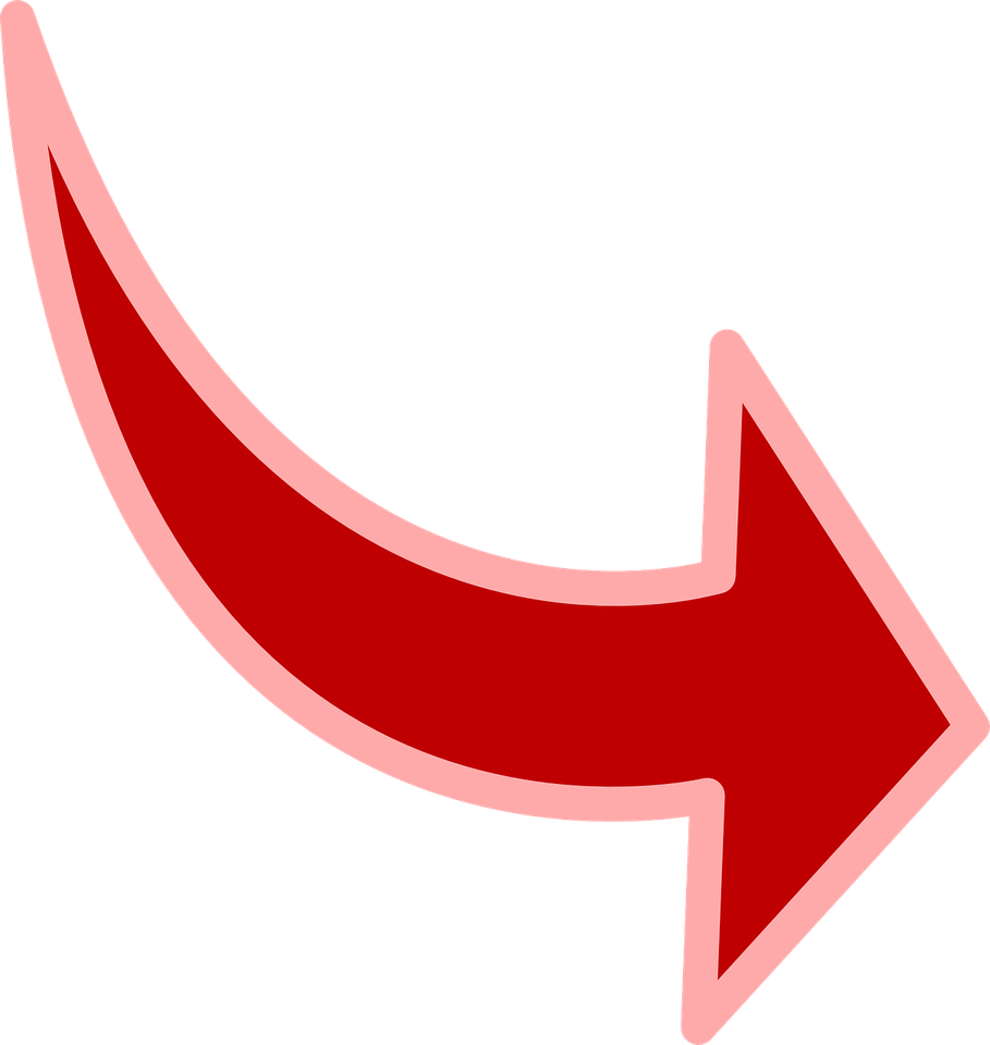 Red Arrow Thin PNG