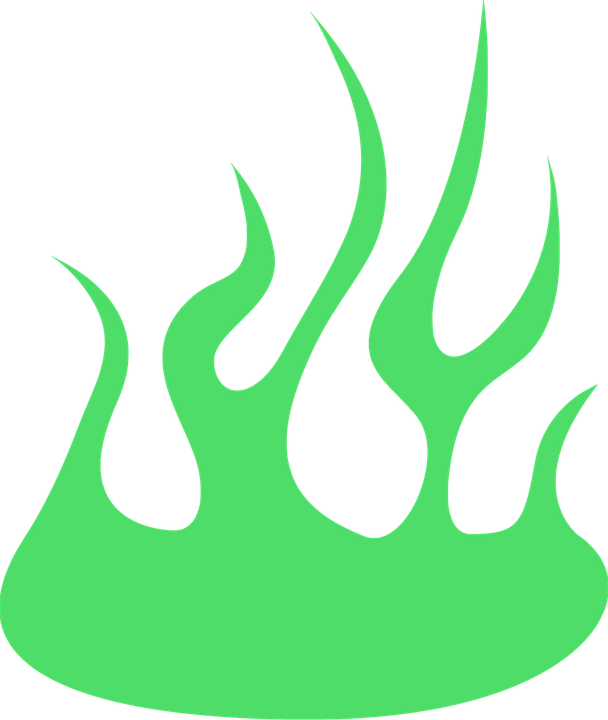 Green Flame PNG