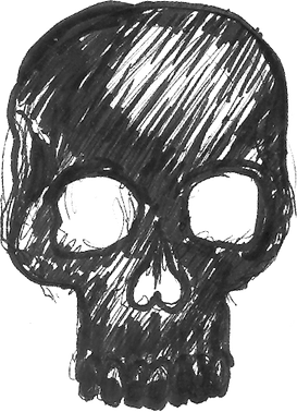 Grunge Skull PNG