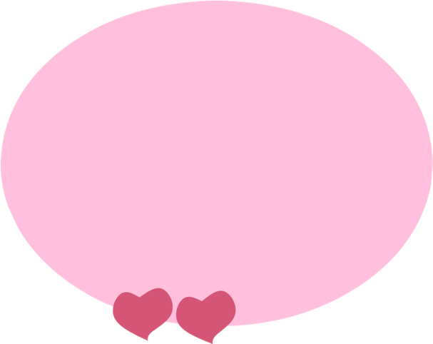 Pink Text Bubble PNG