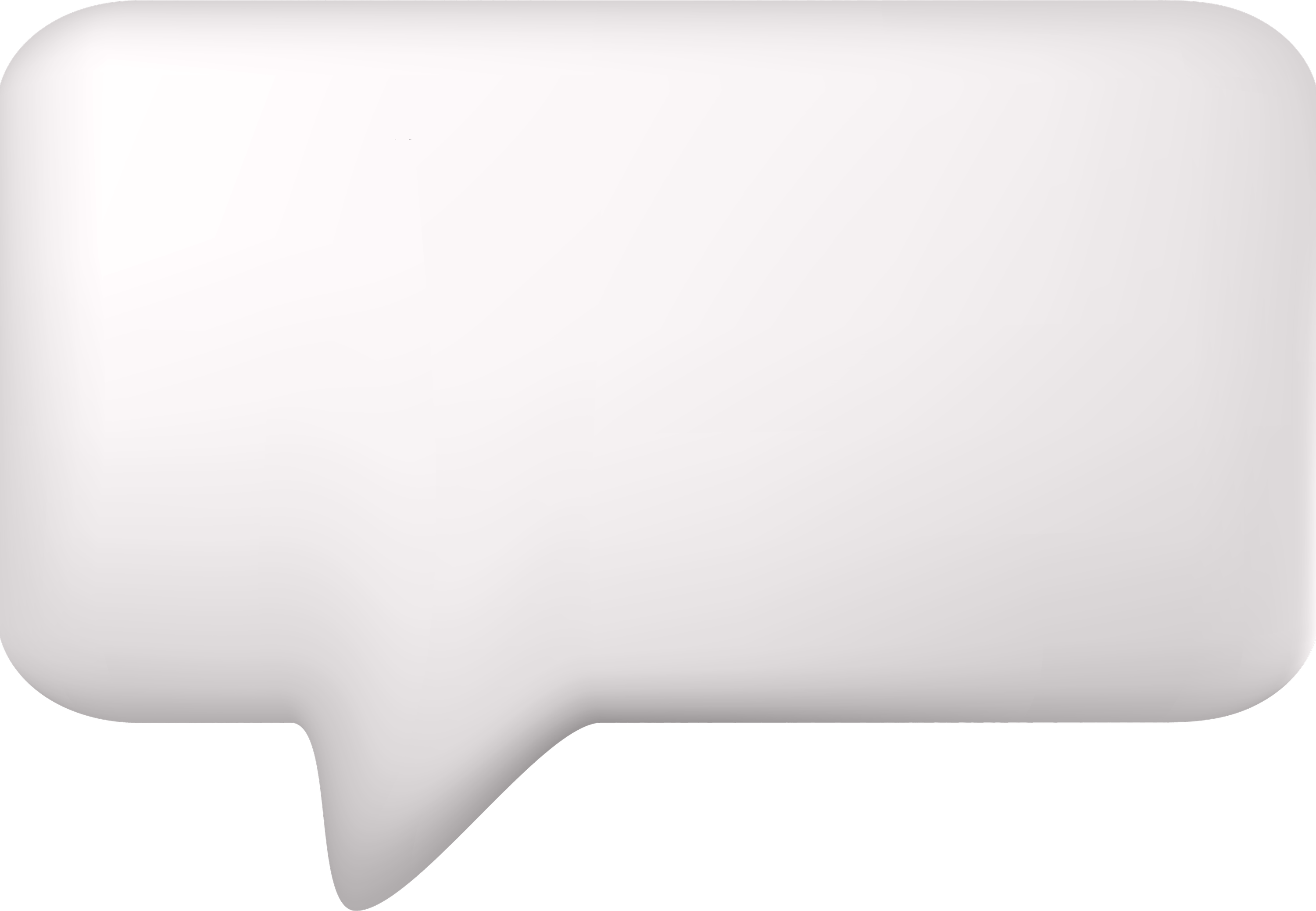 White Speech Bubble PNG