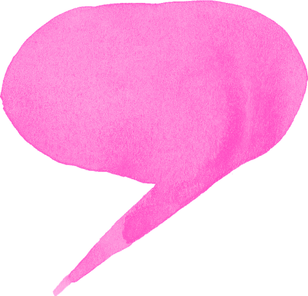Speech Bubble Pink PNG
