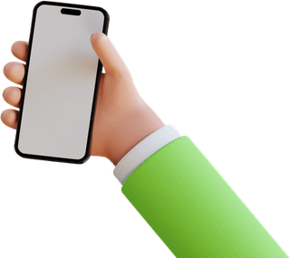 Person Holding Phone PNG