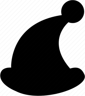 Christmas Hat Black PNG