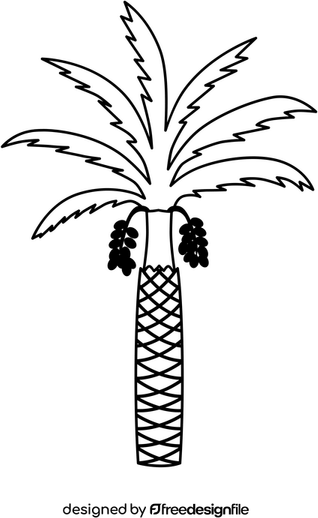 White Palm Tree PNG