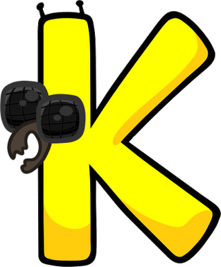 Alphabet Lore Letter K PNG