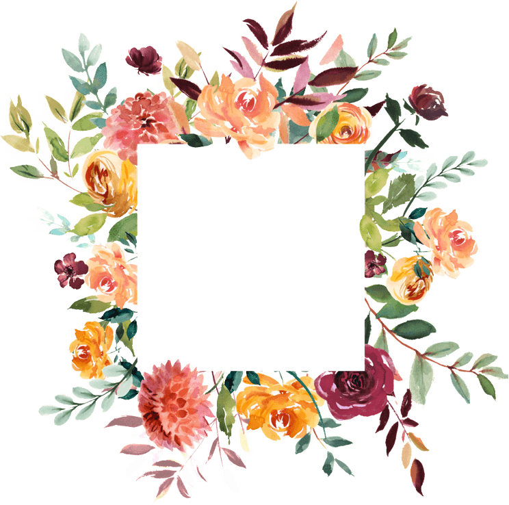 Frame Flower PNG