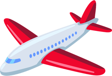 Airplane Red PNG